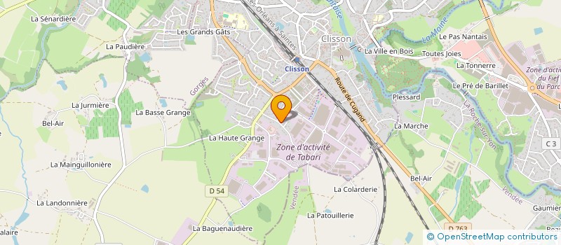 localisation de l'entreprise REG  CLISSON