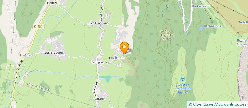 localisation de l'entreprise REG'ART  LANS-EN-VERCORS