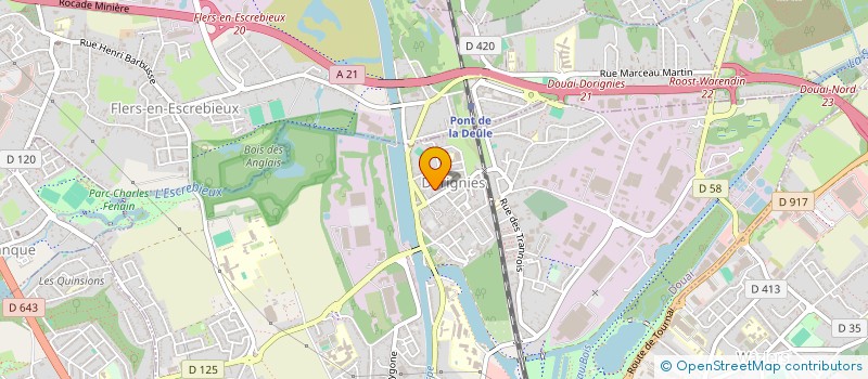 localisation de l'entreprise REG'ART OPTIC  DOUAI