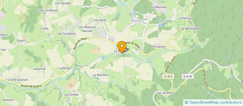 localisation de l'entreprise REG JOUE  RONNO