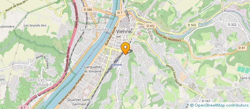 localisation de l'entreprise REG'OVERSEAS à VIENNE