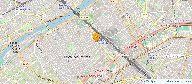 localisation de l'entreprise REG SERVICES à LEVALLOIS-PERRET