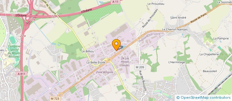 localisation de l'entreprise REG TEX 44 à CARQUEFOU