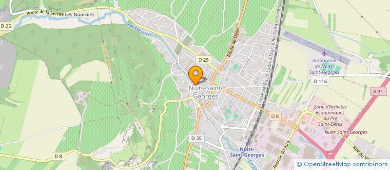 localisation de l'entreprise REGACT à NUITS-SAINT-GEORGES