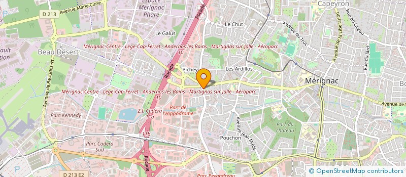 localisation de l'entreprise REGADAS ELECTRICITE & PETITS TRAVAUX  MERIGNAC