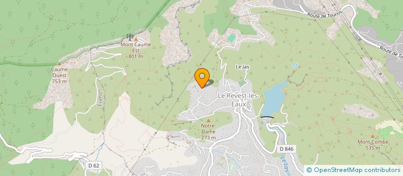 localisation de l'entreprise REGAIN  LE REVEST-LES-EAUX