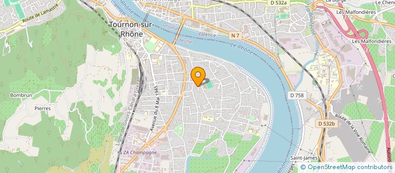 localisation de l'entreprise REGAIN à TOURNON SUR RHONE