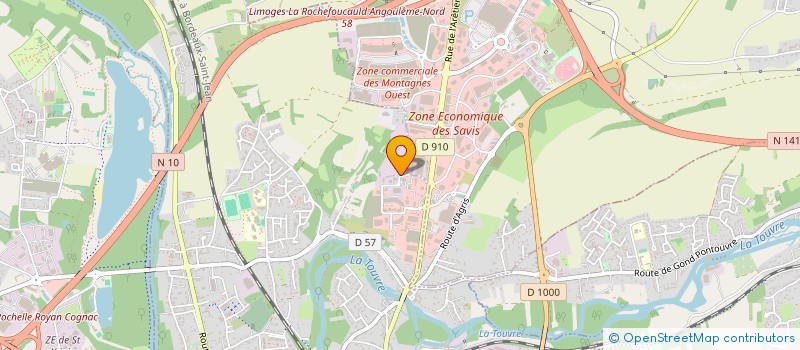 localisation de l'entreprise REGAIN à GOND-PONTOUVRE
