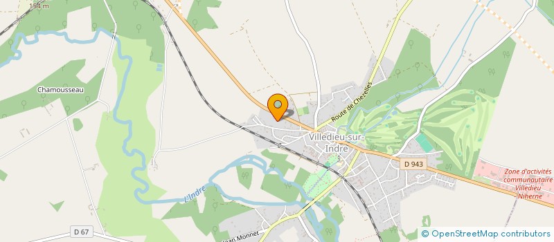 localisation de l'entreprise REGAIN  VILLEDIEU-SUR-INDRE