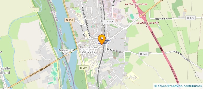 localisation de l'entreprise REGAIN  LA CHARITE-SUR-LOIRE