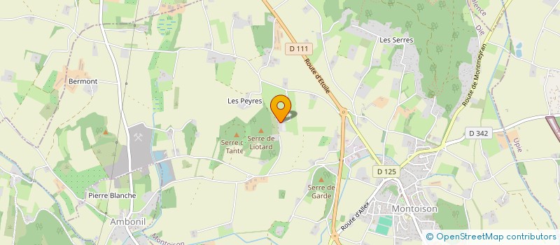 localisation de l'entreprise REGAIN  MONTOISON