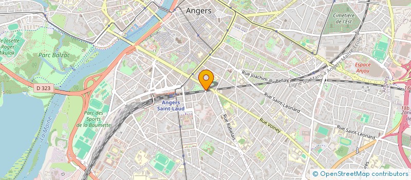 localisation de l'entreprise REGAIN à ANGERS