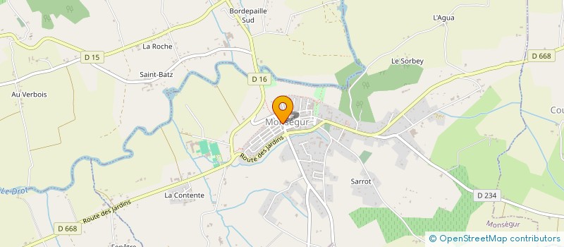 localisation de l'entreprise REGAIN à MONSEGUR
