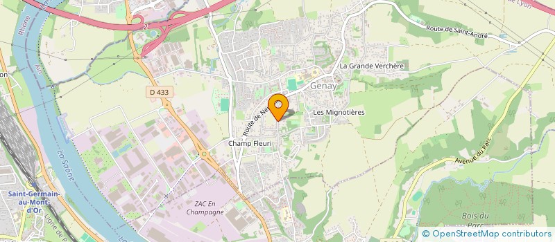 localisation de l'entreprise REGAIN  GENAY