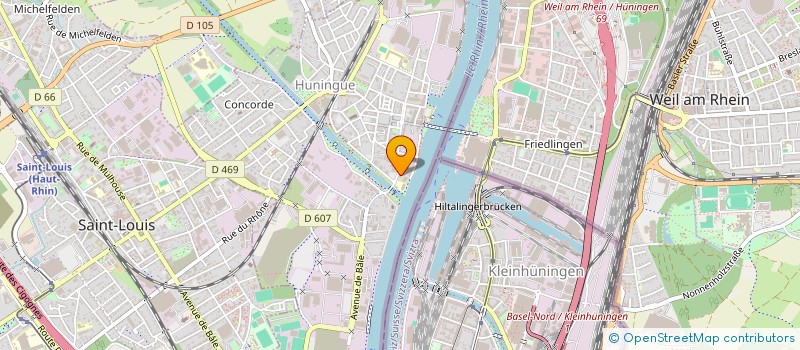 localisation de l'entreprise REGAIN  HUNINGUE