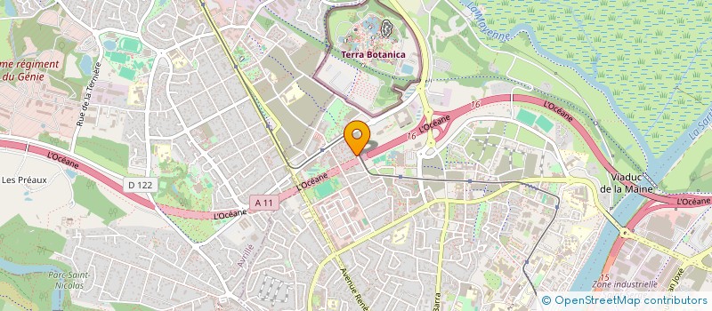 localisation de l'entreprise REGAIN D ANJOU à ANGERS