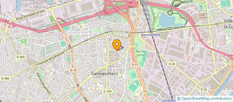 localisation de l'entreprise REGAL IMMO à GENNEVILLIERS