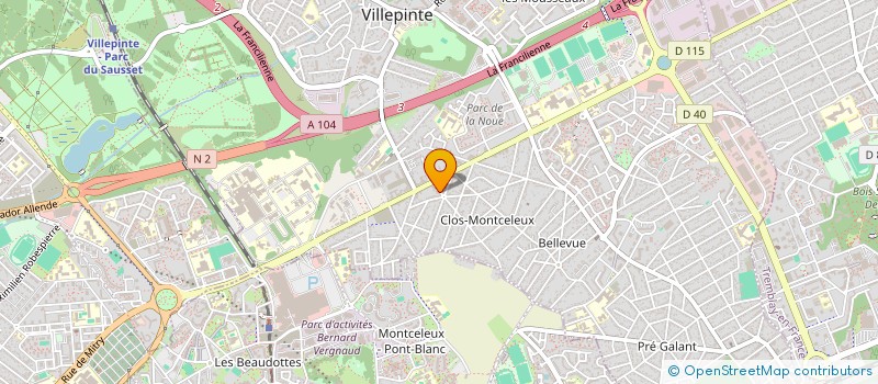 localisation de l'entreprise REGAL SERVICE à VILLEPINTE