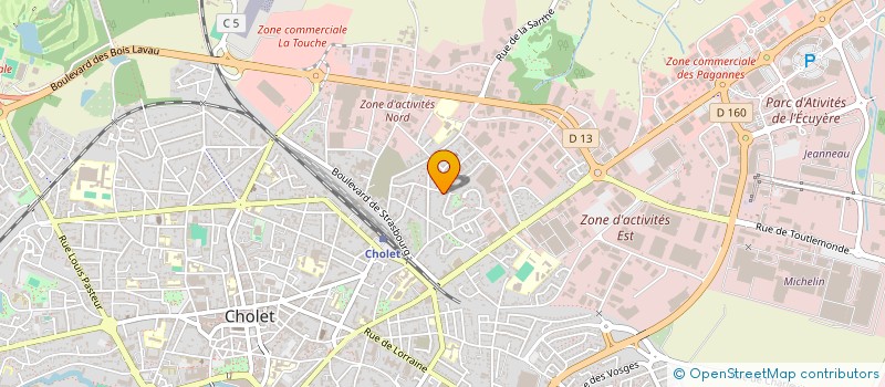 localisation de l'entreprise REGALA à CHOLET
