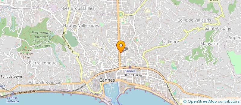 localisation de l'entreprise REGALIA à ANTIBES