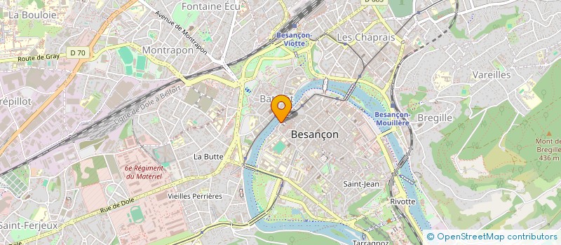 localisation de l'entreprise REGALIA FINANCE à BESANCON