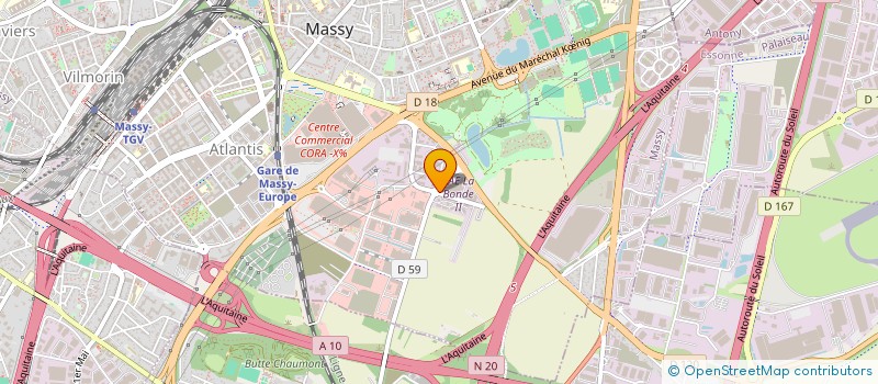 localisation de l'entreprise REGALONZI RESTAU GASTRO LONGJUMEAU ZIIEL à MASSY