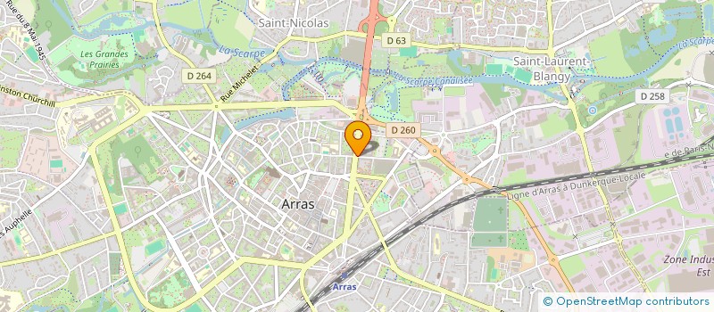 localisation de l'entreprise REGARD DE L'ARTOIS à ARRAS