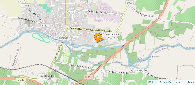 localisation de l'entreprise REGARD DE PIXELS à JARNAC
