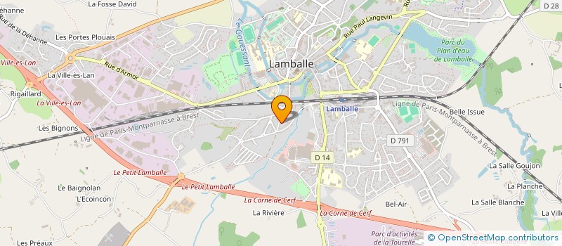 localisation de l'entreprise REGARD LA CHANSON FRANCAISE à LAMBALLE-ARMOR