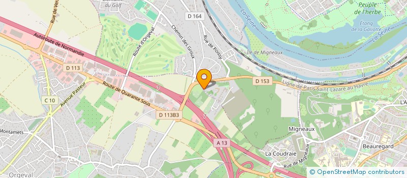 localisation de l'entreprise REGARD SUR SEINE CENTRE D'OPHTALMOLOGIE  VILLENNES-SUR-SEINE