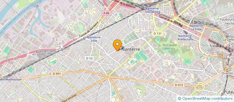 localisation de l'entreprise REGARDE TA VILLE  NANTERRE