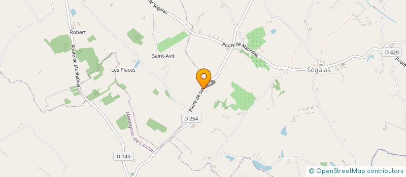 localisation de l'entreprise REGARDEZ VOIR  SEGALAS