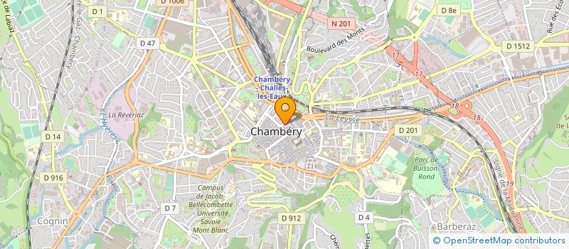 localisation de l'entreprise REGARDS  CHAMBERY