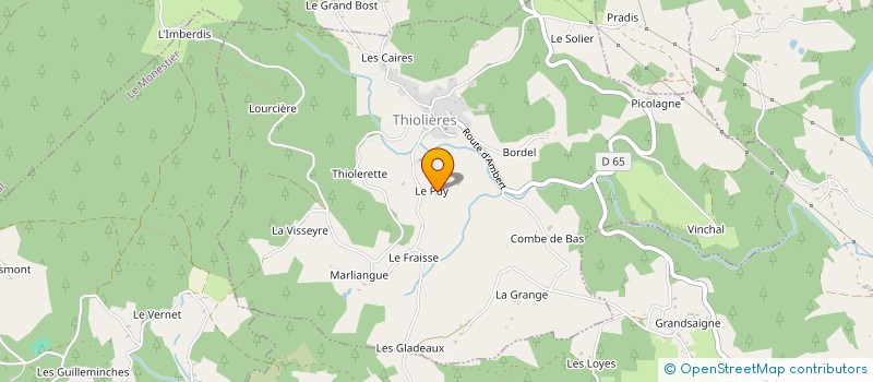 localisation de l'entreprise REGARDS CHEVEYRANDS  VALCIVIERES