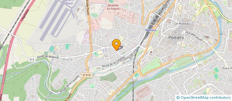 localisation de l'entreprise REGARDS CROISES  POITIERS