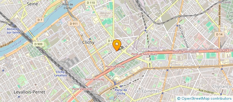localisation de l'entreprise REGARDS D'AILLEURS à CLICHY