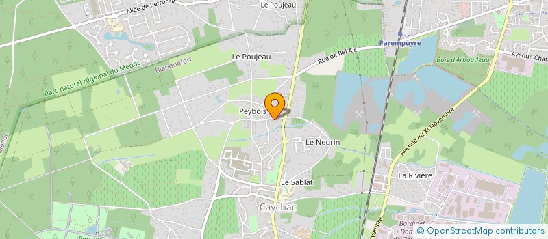 localisation de l'entreprise REGARDS ET GRAPHISME à BLANQUEFORT