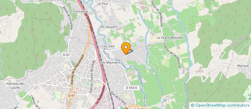 localisation de l'entreprise REGARDS ORTHOPHONIQUES  SOLLIES-VILLE