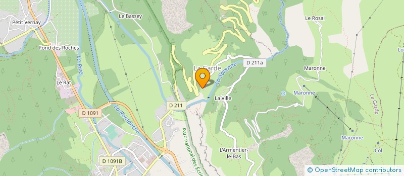 localisation de l'entreprise REGARDS SUR LE MONDE  LA GARDE