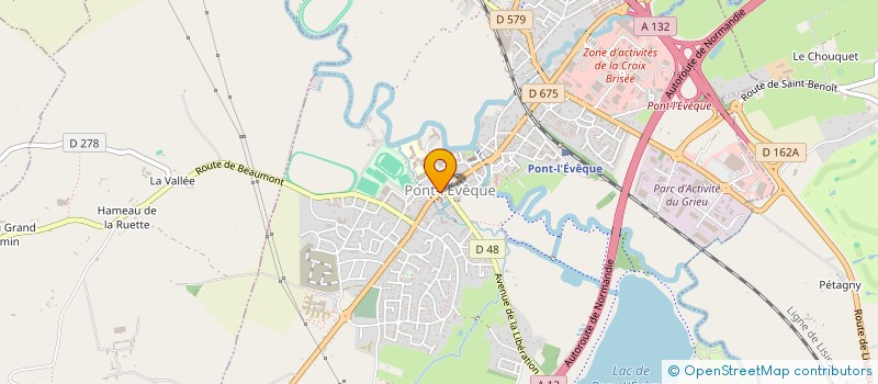 localisation de l'entreprise REGART  PONT L'EVEQUE