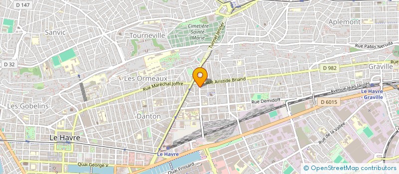 localisation de l'entreprise REGART à LE HAVRE