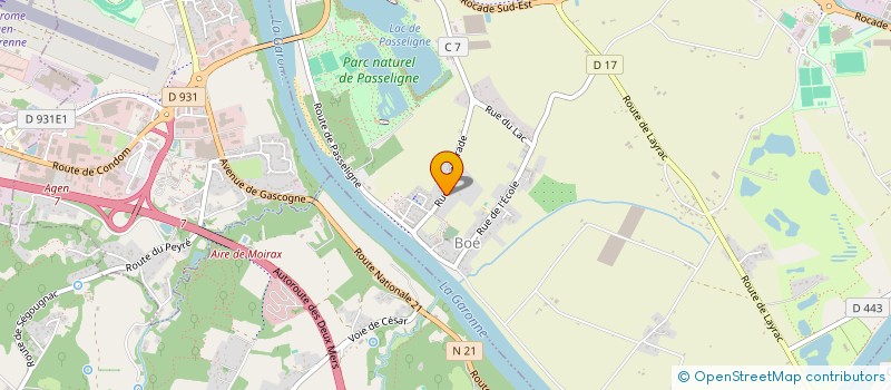 localisation de l'entreprise REGAT DEVELOPPEMENT à BOE