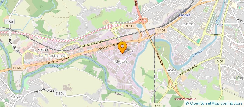 localisation de l'entreprise REGATE à CASTRES