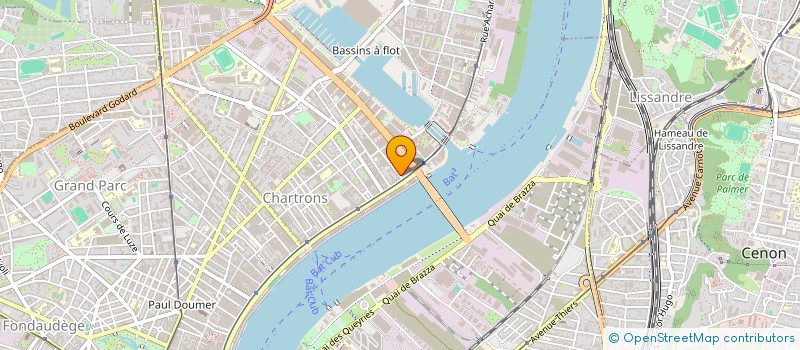 localisation de l'entreprise REGATE QUAI OUEST SUITES SPA SEP à BORDEAUX