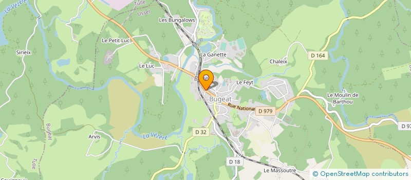 localisation de l'entreprise REGAUDIE MARIE CHRISTINE REGAUDIE MICHEL  BUGEAT