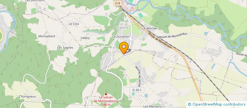 localisation de l'entreprise REGE FOREZ à BOEN-SUR-LIGNON