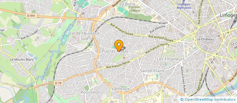 localisation de l'entreprise REGEASSE DARDILHAC à LIMOGES