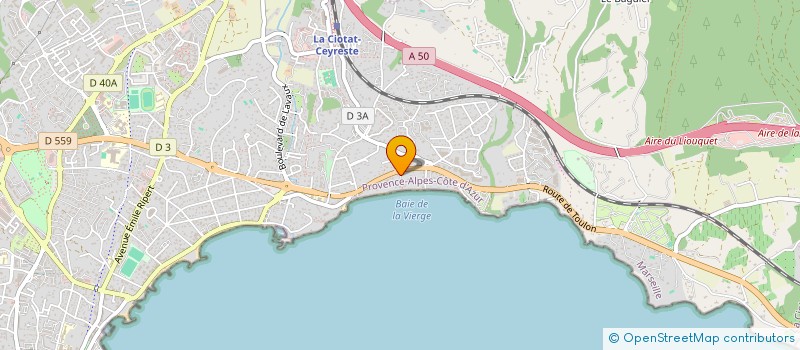 localisation de l'entreprise REGEL  LA CIOTAT