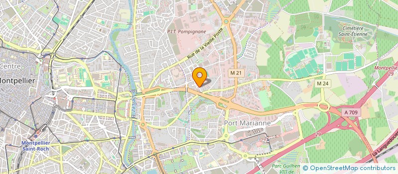localisation de l'entreprise REGEN ENVIRONNEMENT à MONTPELLIER
