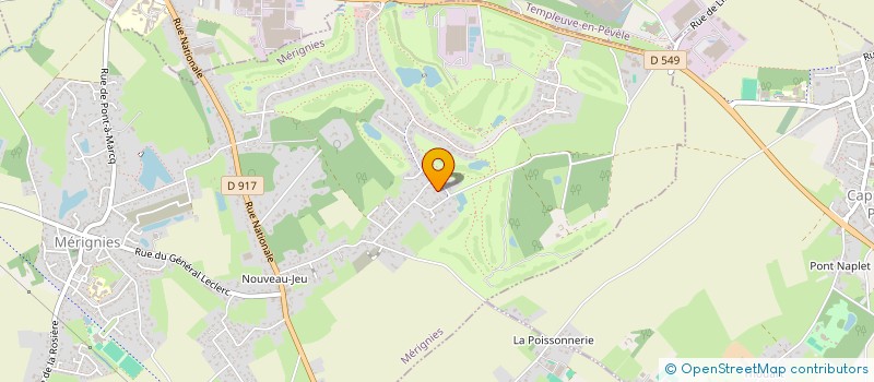 localisation de l'entreprise REGENCE à MERIGNIES
